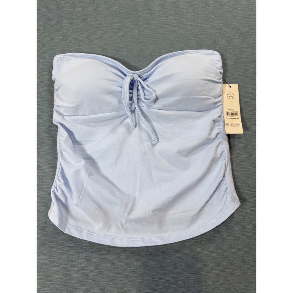 No Boundaries Ruched Tube Top Womens M 8-10 Blue Magic NWT Padded Sweetheart